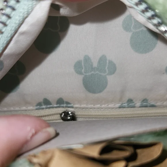 Disney Mint Green Minnie Mouse Pearl Loungefly - Picture 4 of 4